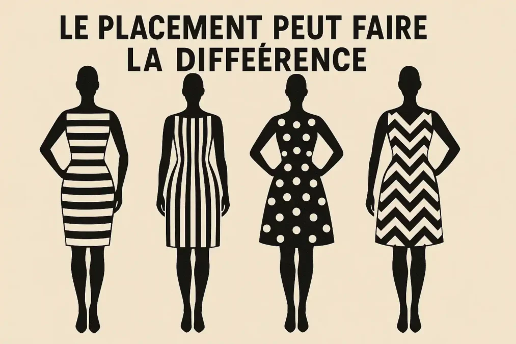 Le placement peut faire la différence : comment la silhouette féminine est façonnée par les motifs.