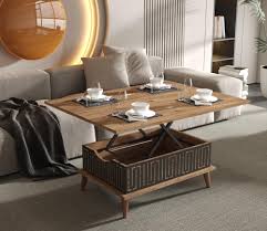 La Table Basse Relevable et Extensible : Le Meilleur des Deux Mondes