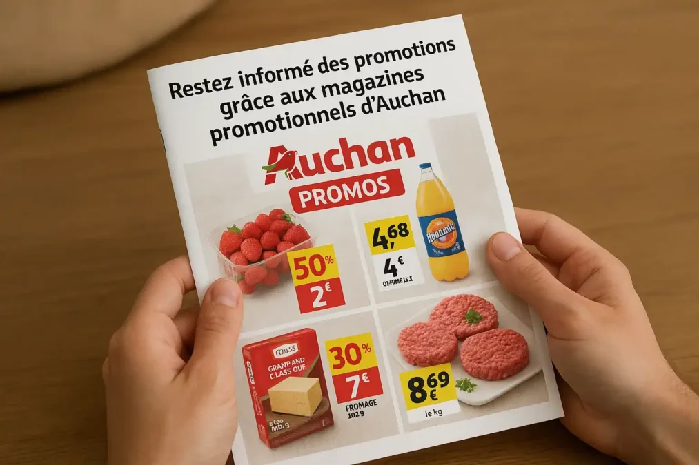 Restez informé des promotions grâce aux magazines promotionnels d'Auchan