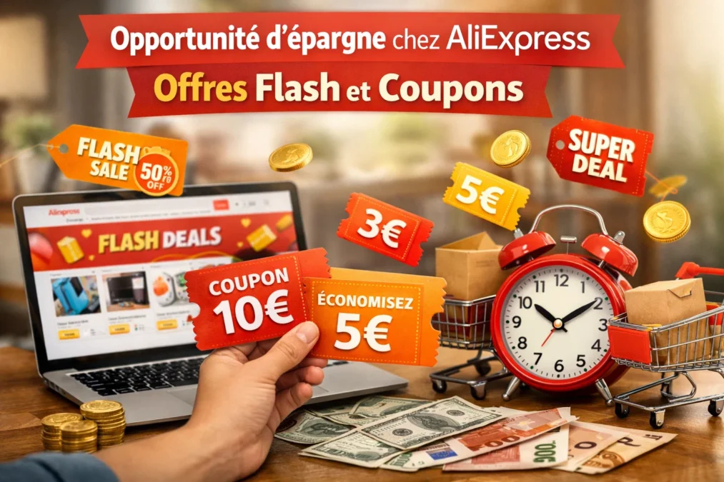 Opportunité d'épargne chez AliExpress : offres flash et coupons