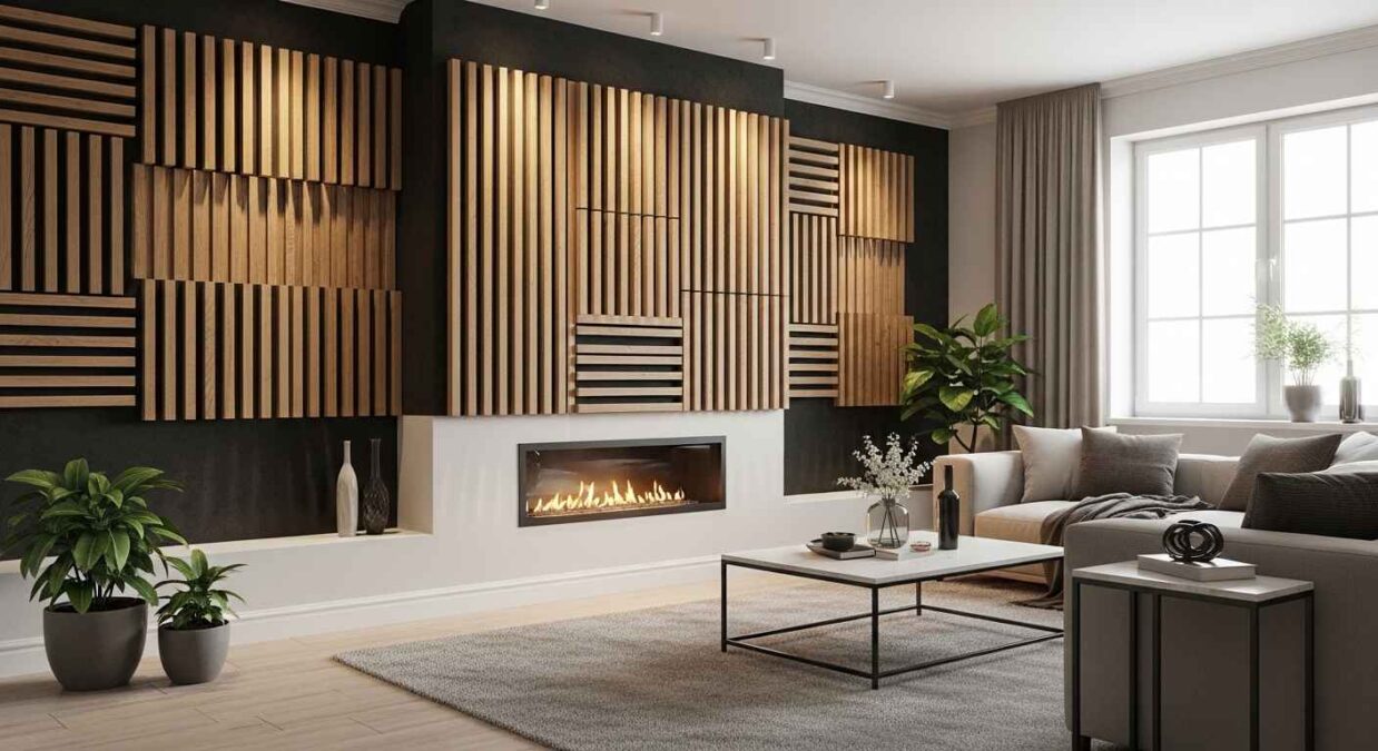 Les panneaux acoustiques en bois Akupanel allient esthétique et fonctionnalité pour l’intérieur