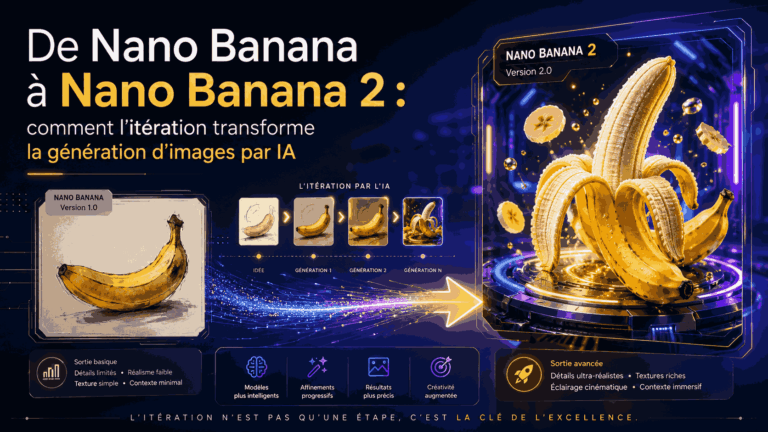 De Nano Banana à Nano Banana 2 : comment l’itération transforme la génération d’images par IA