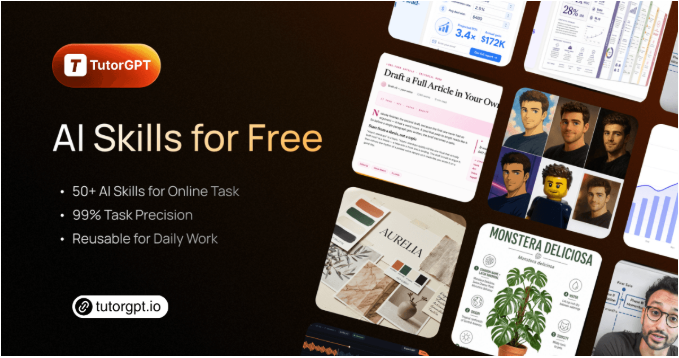 （TutorGPT AI Skills – Un outil d’intelligence artificielle gratuit et réutilisable pour automatiser vos tâches en ligne）